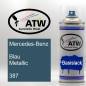 Preview: Mercedes-Benz, Blau Metallic, 387: 400ml Sprühdose, von ATW Autoteile West.